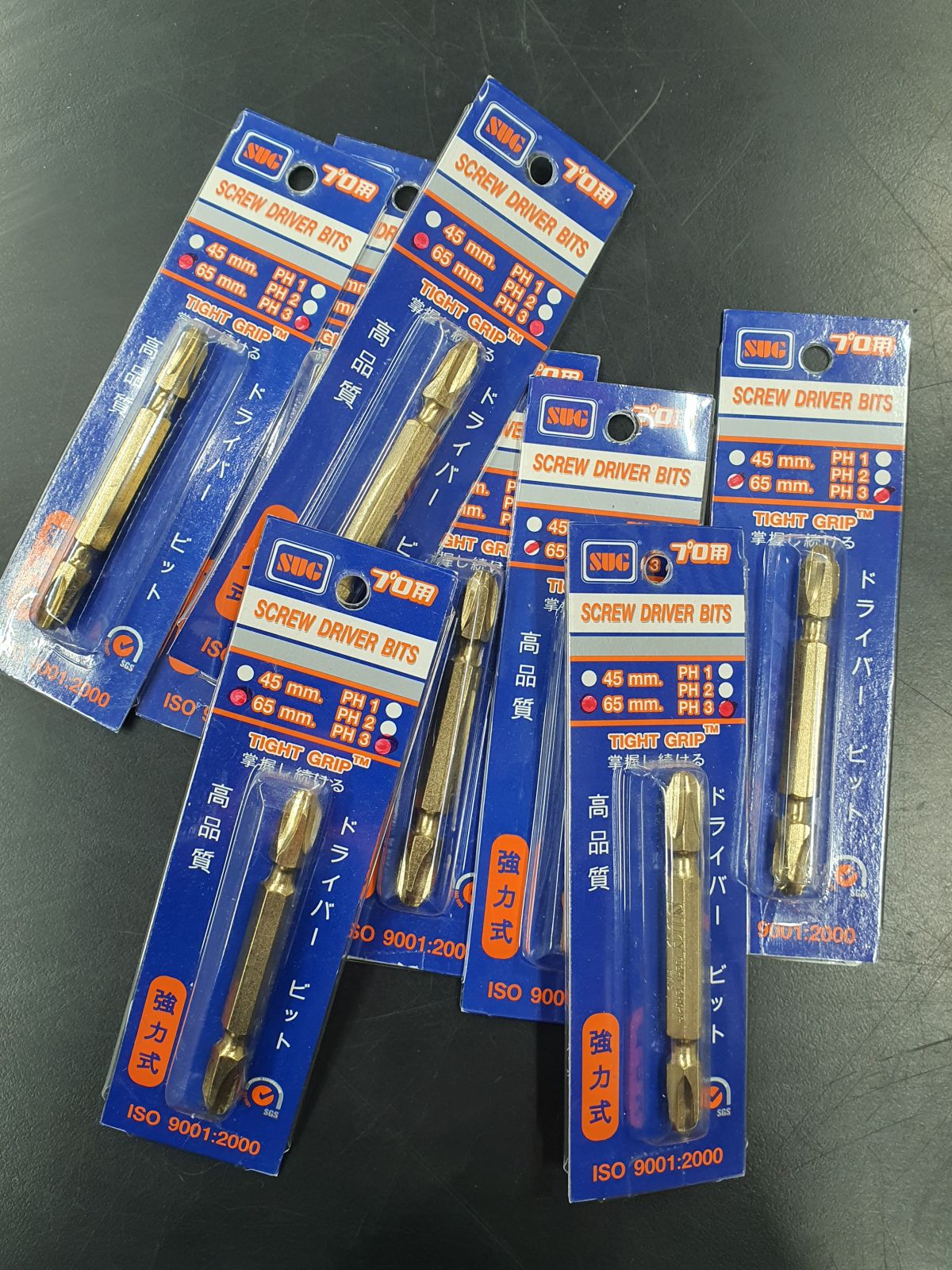 ดอกไขควง SUG # 3x3x65-L (สีทอง)