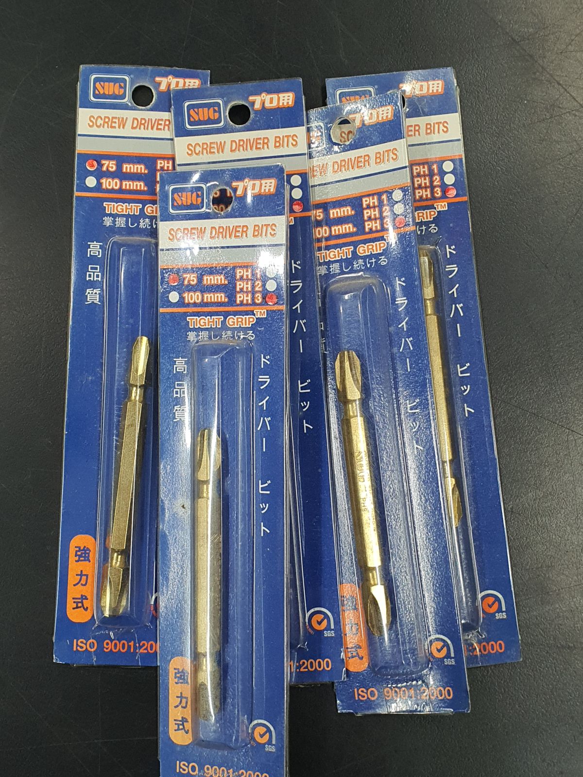 ดอกไขควง SUG # 3x3x75-L (สีทอง)