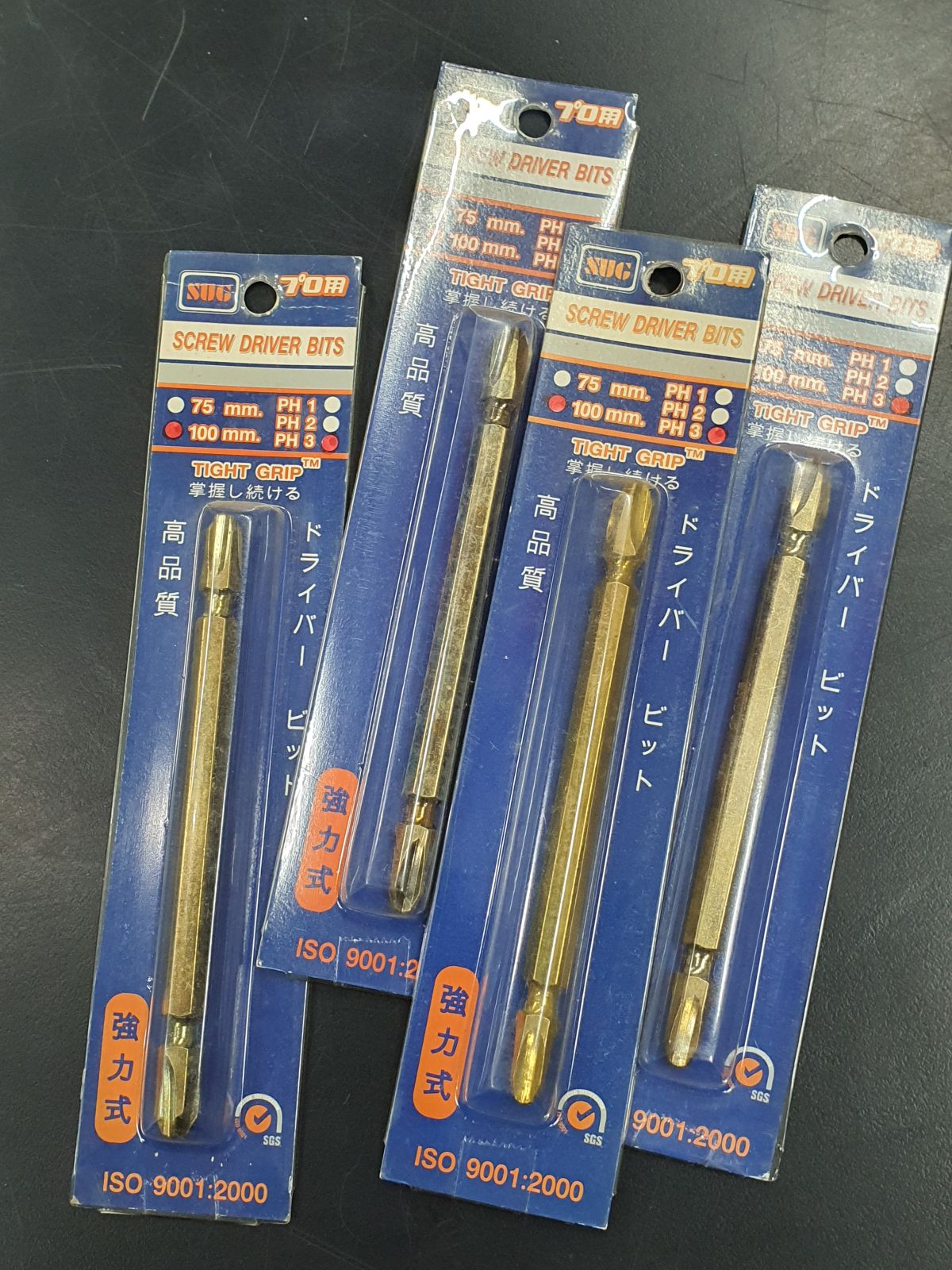 ดอกไขควง SUG # 3x3x100-L (สีทอง)