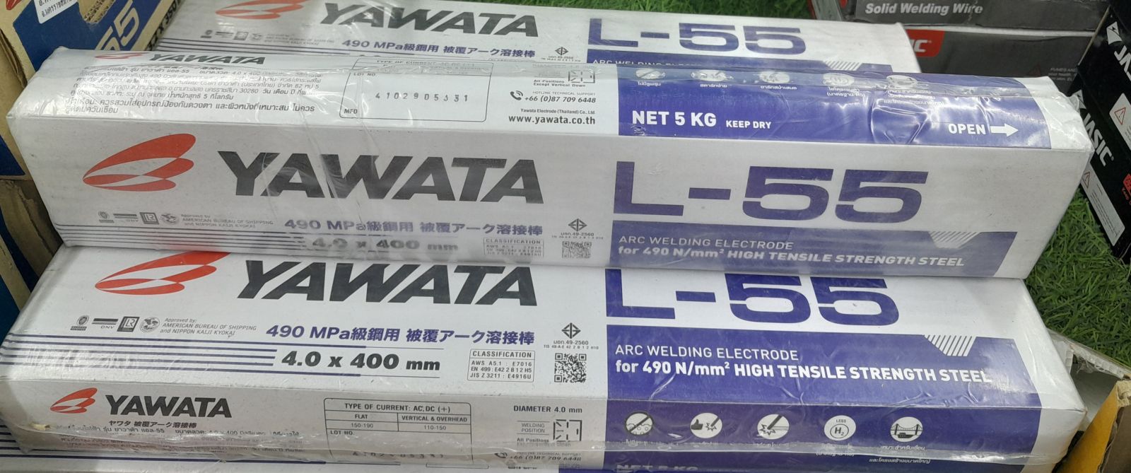 ลวดเชื่อม 4.0 มม. L-55 YAWATA 