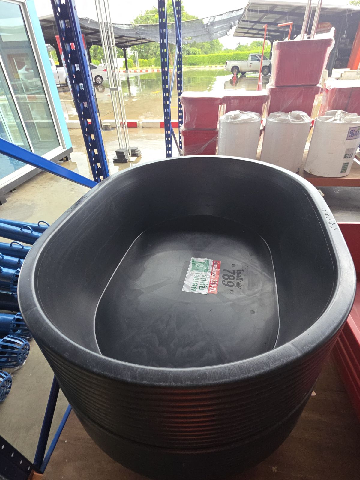 อ่างเปลผสมปูน PVC  ขนาด 220 ลิตร