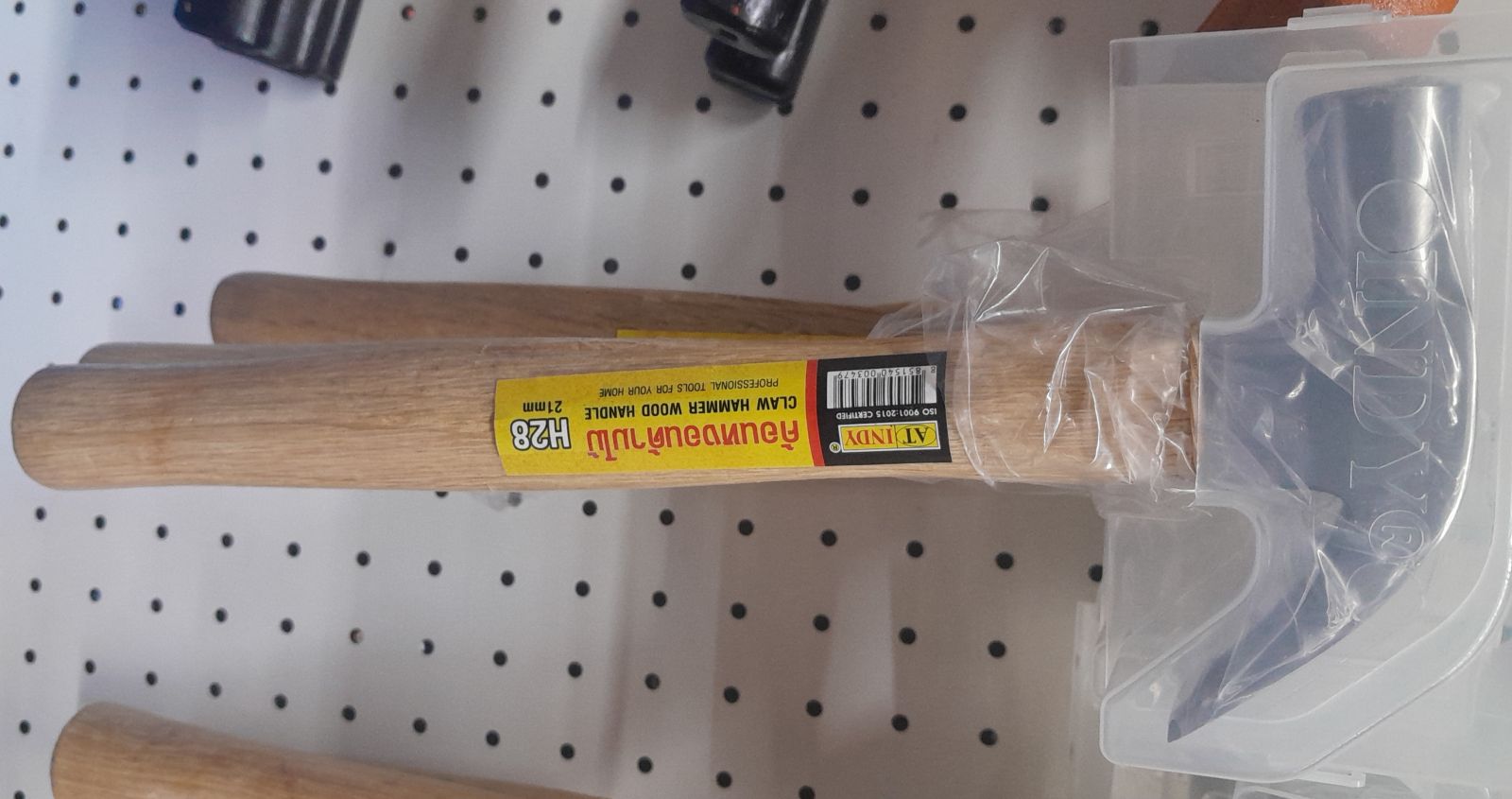 H28 ค้อนหงอน ด้ามไม้ 21 mm. INDY