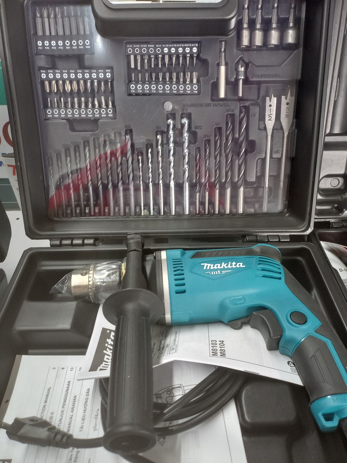 สว่านกระแทก makita 1/2" M8103KX5B (430W)