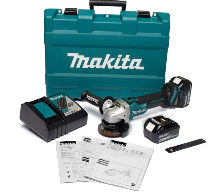 หินเจียรแบต มือไร้สาย 4" สวิตช์บีบ 18 V DGA404Z makita