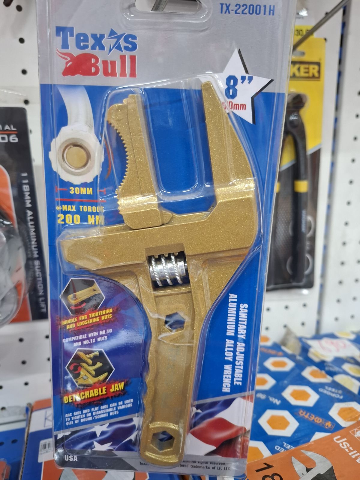 TX-22001H ประแจเลื่อน 8" PUMPKIN