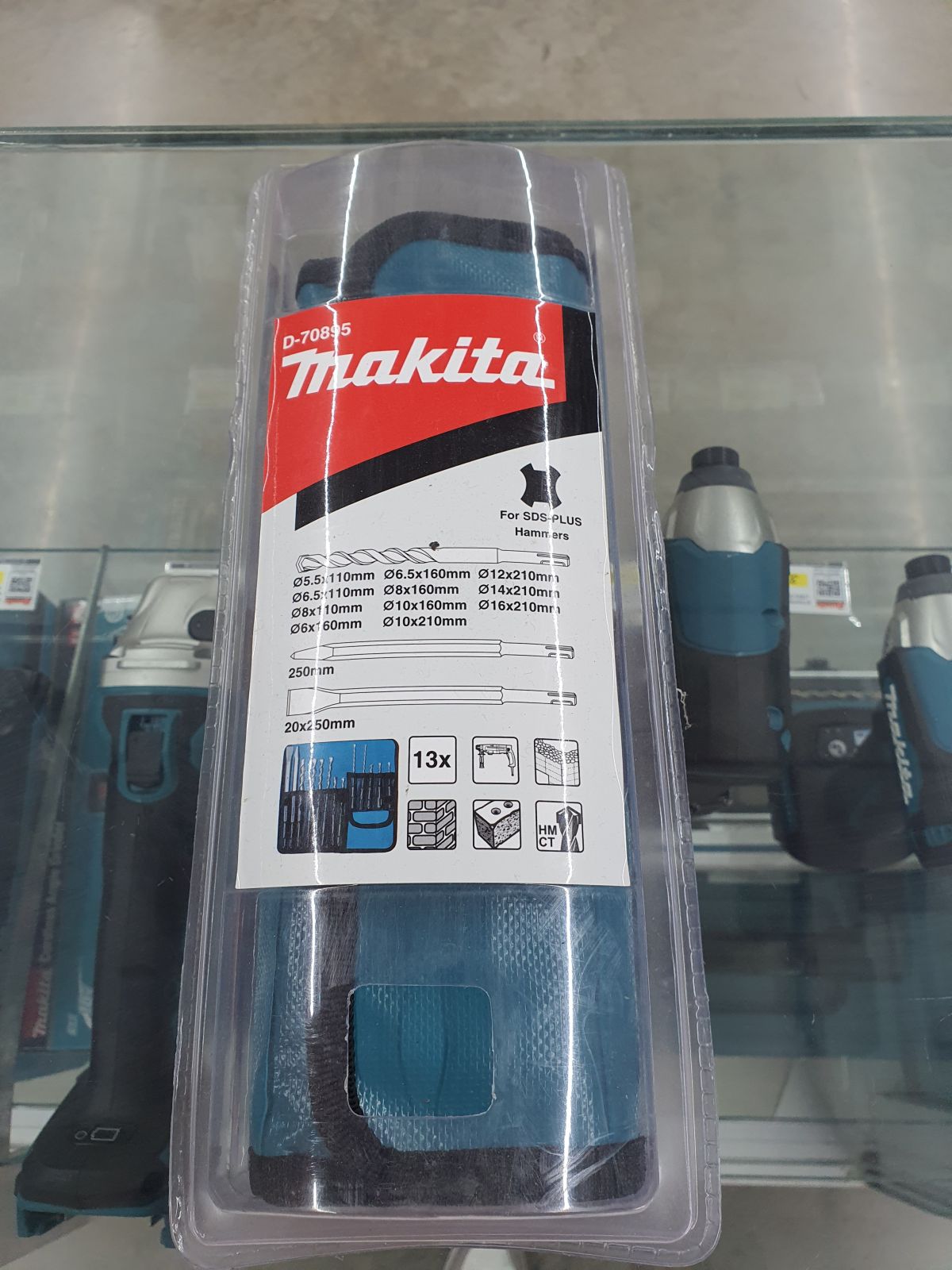 ชุดดอกสว่าน+สกัด SDS MAKITA 13 ดอก D-70895