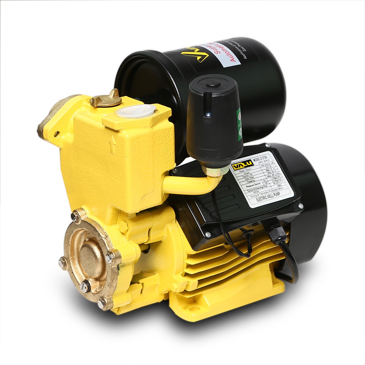 ปั๊มน้ำอัตโนมัติ VALU Z-370A 0.5HP ทองแดง