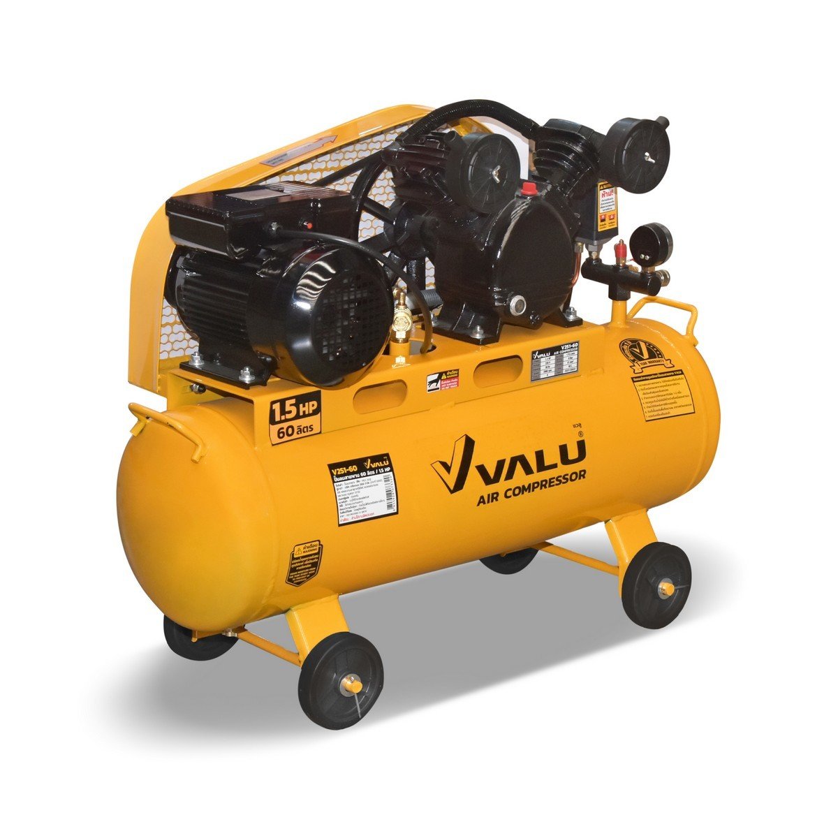 ปั๊มลมสายพาน 1.5HP VALU 60 ลิตร V101-V251-060L