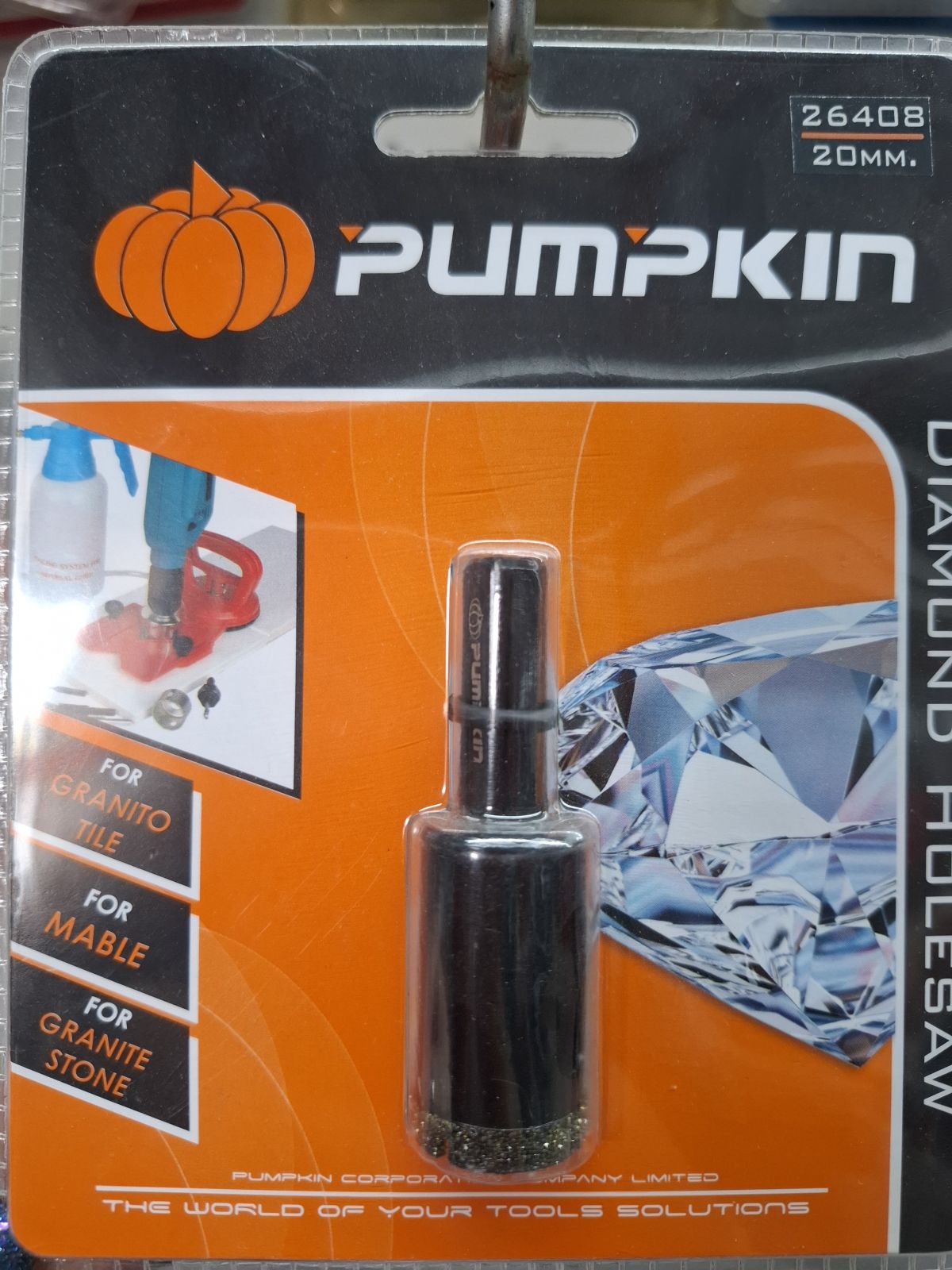 26408 ดอกโฮลซอเพชรเจาะแกรนนิตโต้  20 มม. PUMPKIN