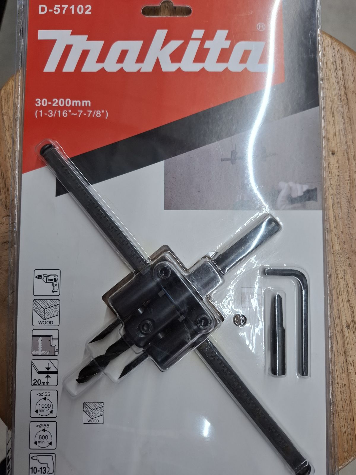 MPD-57102โฮลซอร์เจาะฝ้า MAKITA 30-200MM