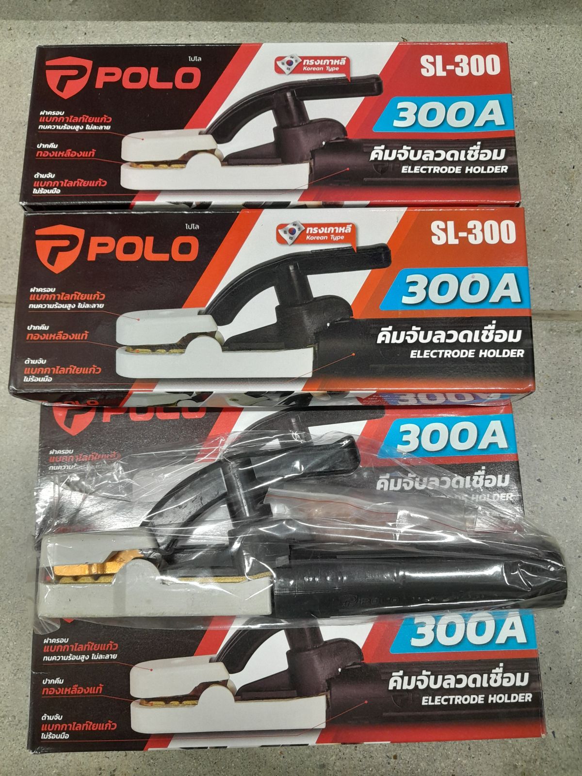 คีมจับลวดเชื่อม POLO (WELDING) SL-300 300A ทองเหลือง P192-0310
