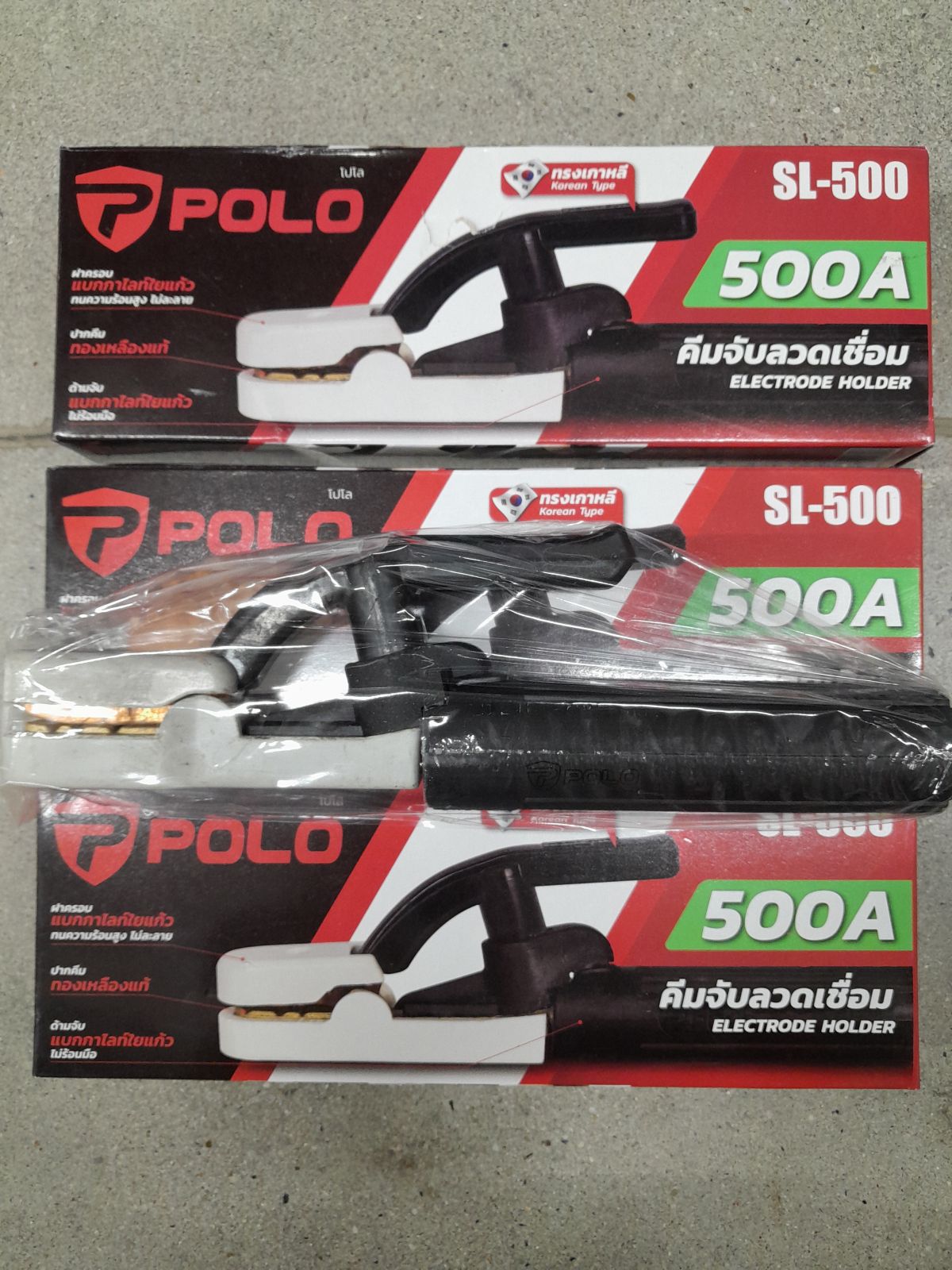 คีมจับลวดเชื่อม POLO (WELDING) SL-500 500A ทองเหลือง P192-0320