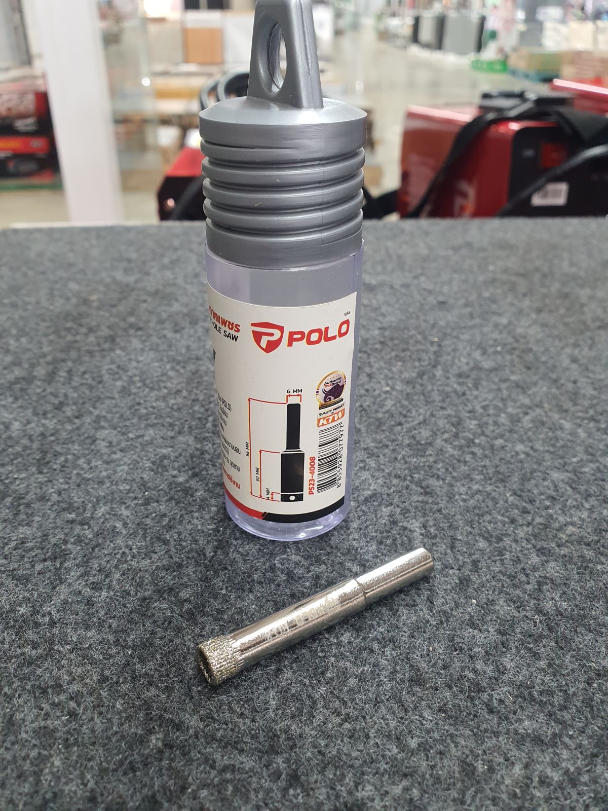 โฮลซอกากเพชร เจาะกระเบื้อง/กระจก 8 มม. POLO P523-4008