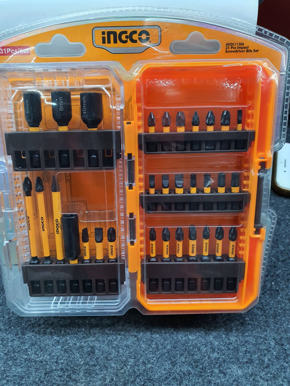 ชุดดอกไขควงกระแทก 31 ชิ้น INGCO I121-AKDL11306