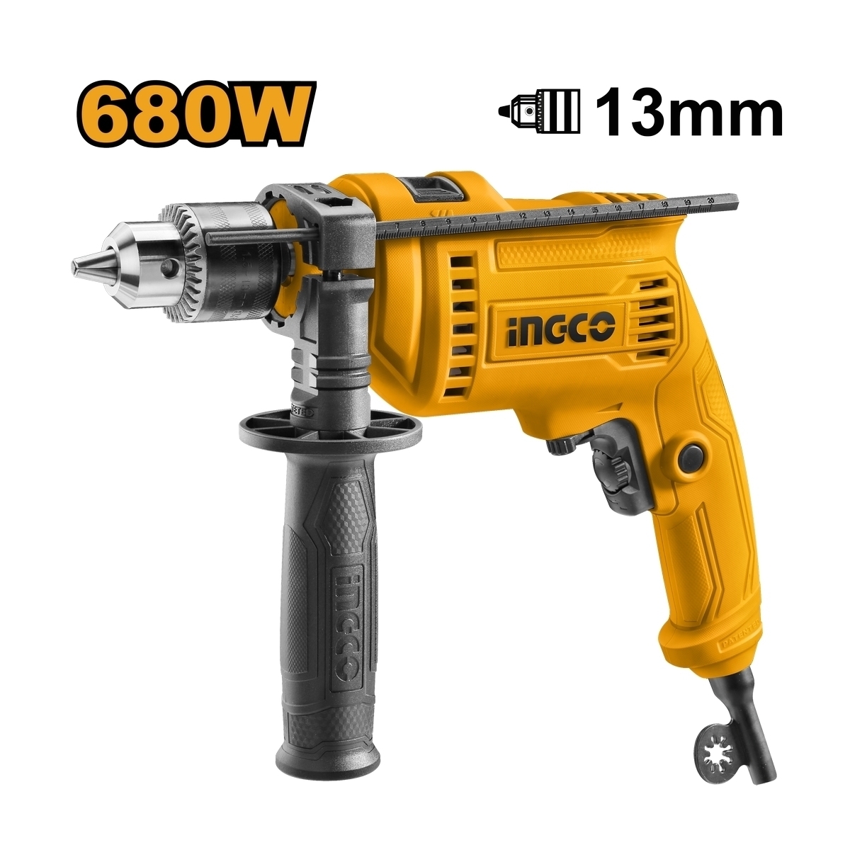 สว่านกระแทกไฟฟ้า INGCO 13มม(1/2") 220V 680W I121-ID6808