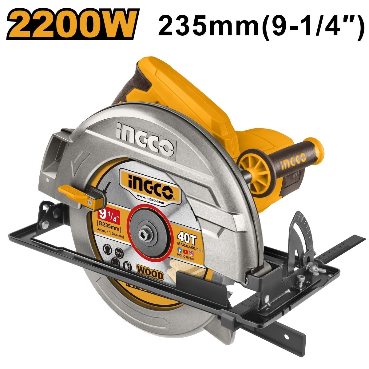 เลื่อยวงเดือน 9-1/4" INGCO 235มม. 220V 2200W I121-CS23522
