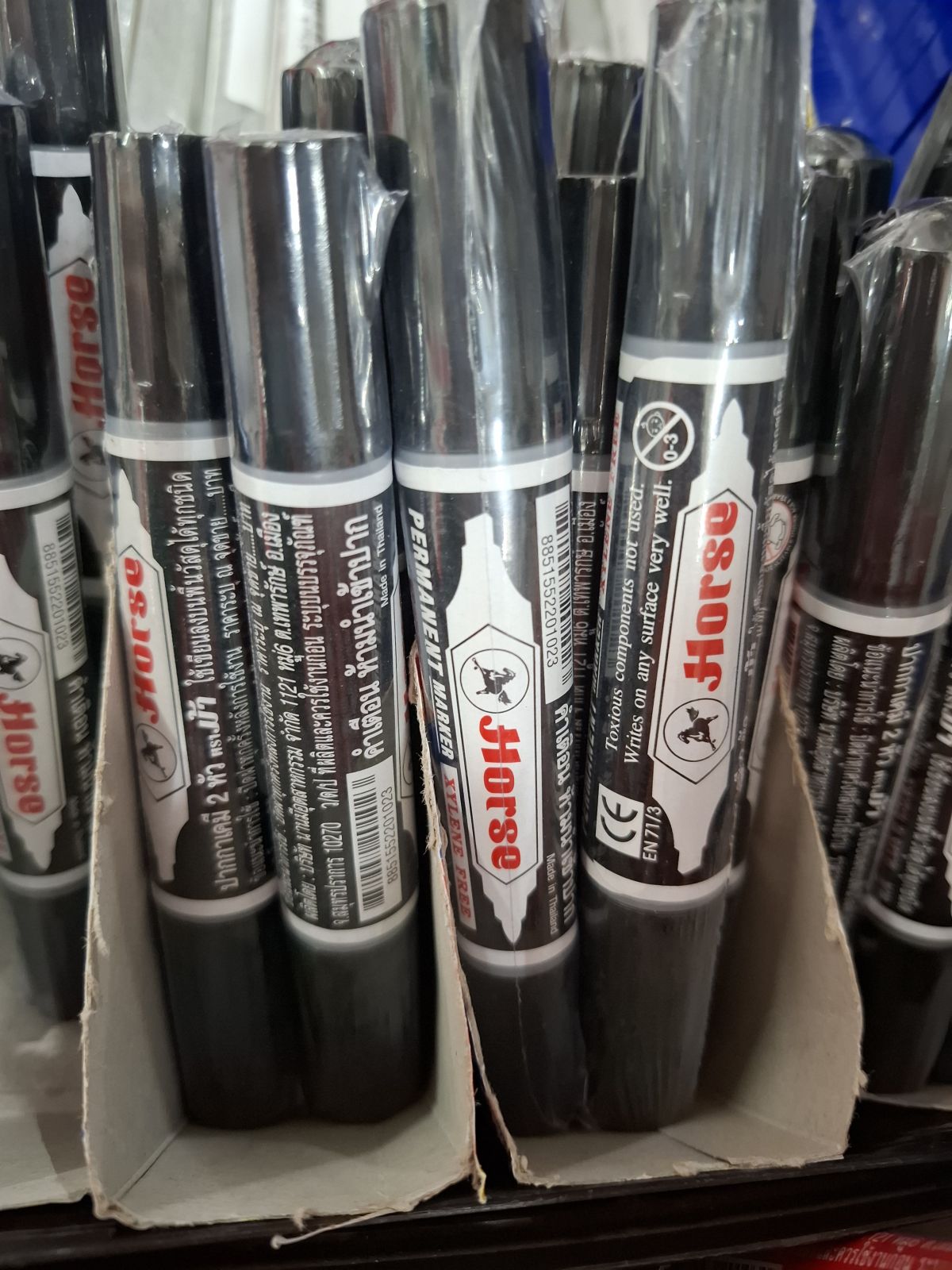 ปากกาเคมี ดำ ตราม้า