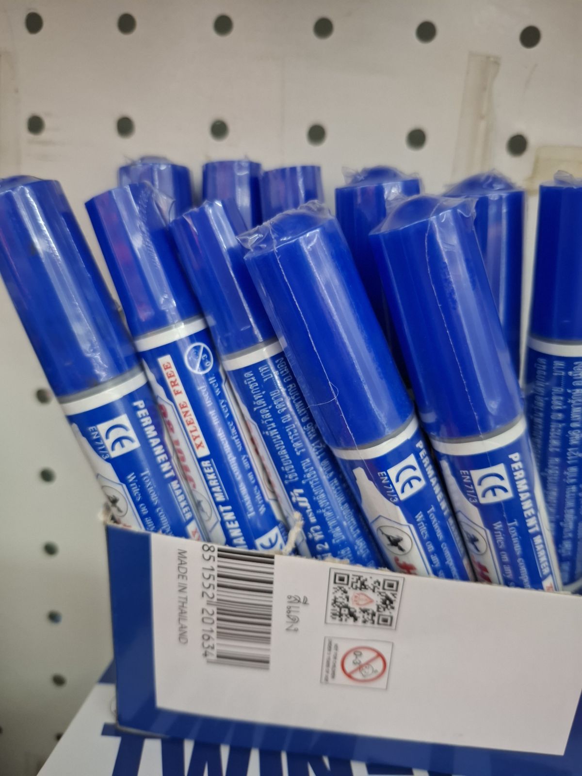 ปากกาเคมี น้ำเงิน ตราม้า