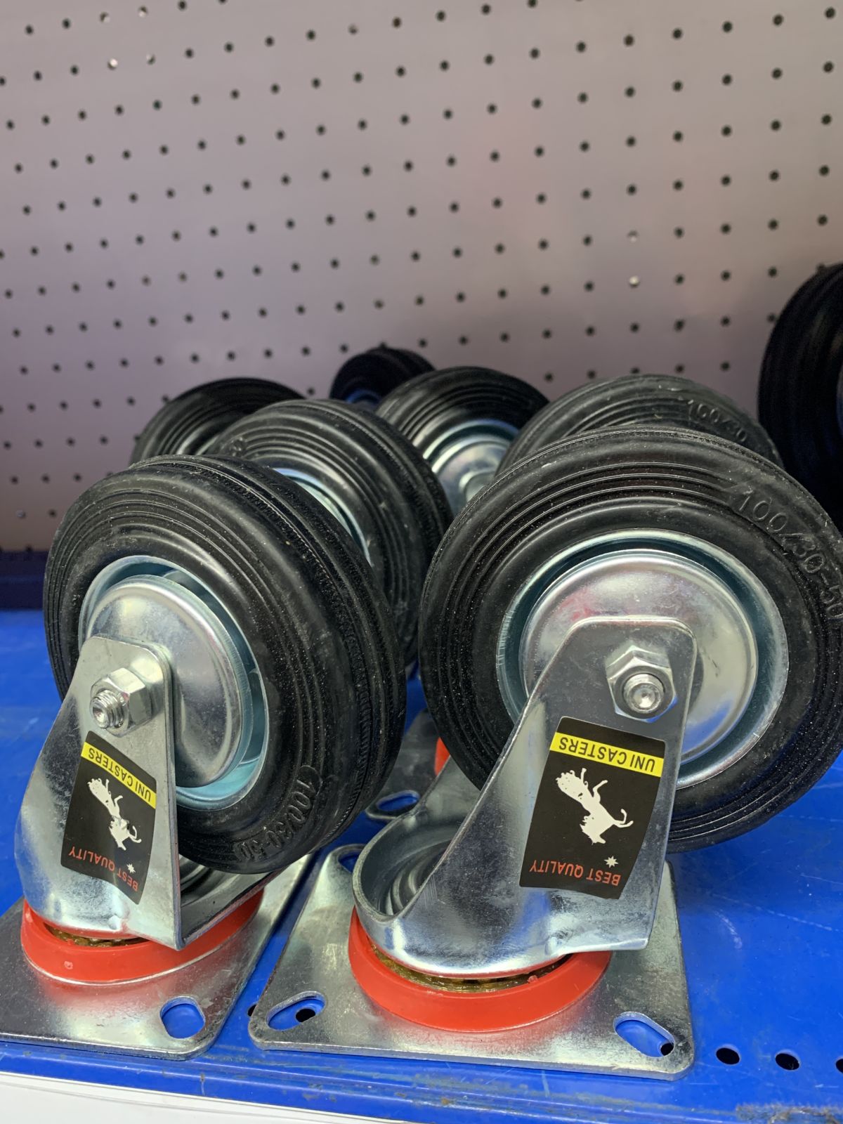 ล้อยางแป้นหมุน 4"