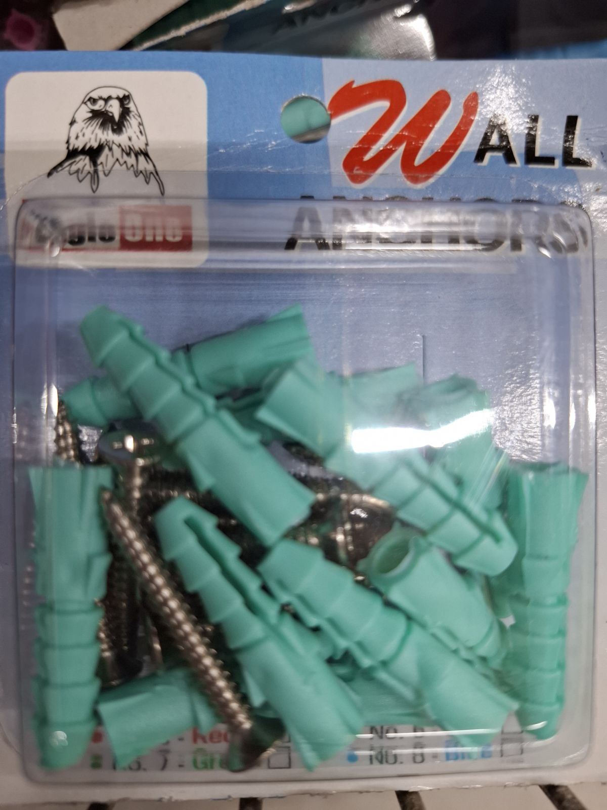 ปุ๊กพลาสติกพร้อมตะปูเกลียว แบบแผง NO. 7