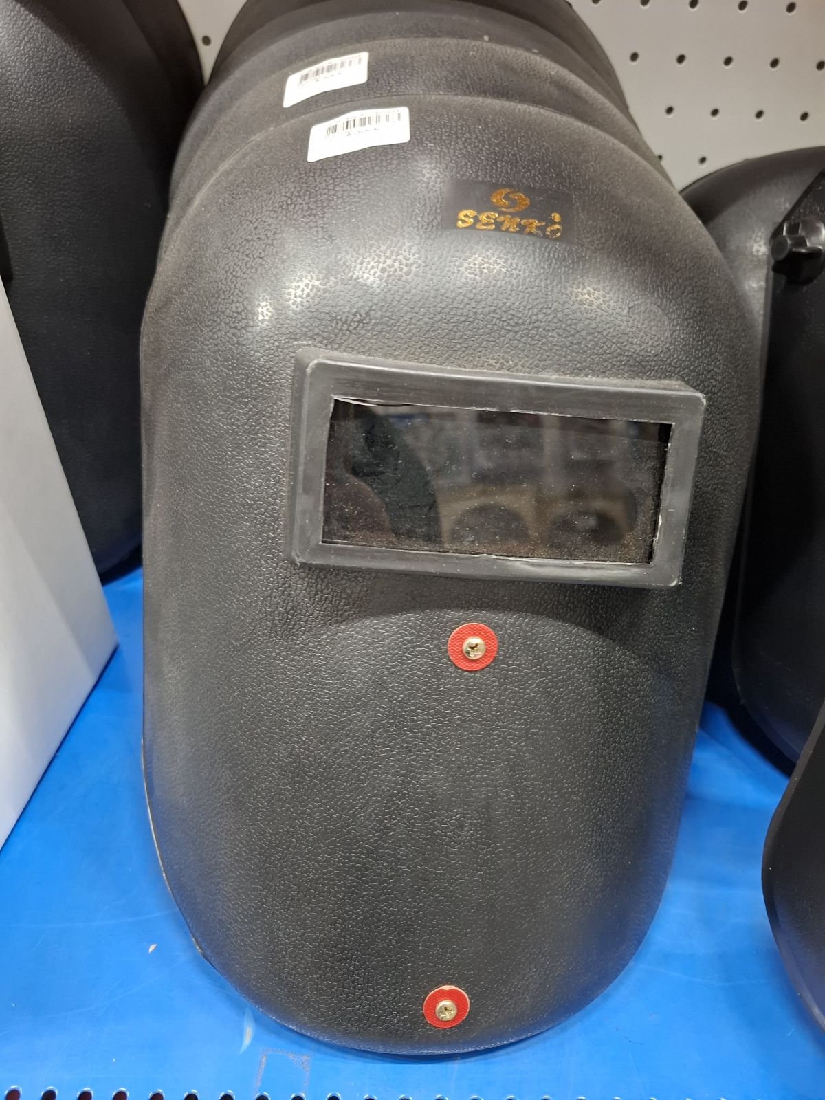 หน้ากากเชื่อมมือถือ สีดำ/เขียว