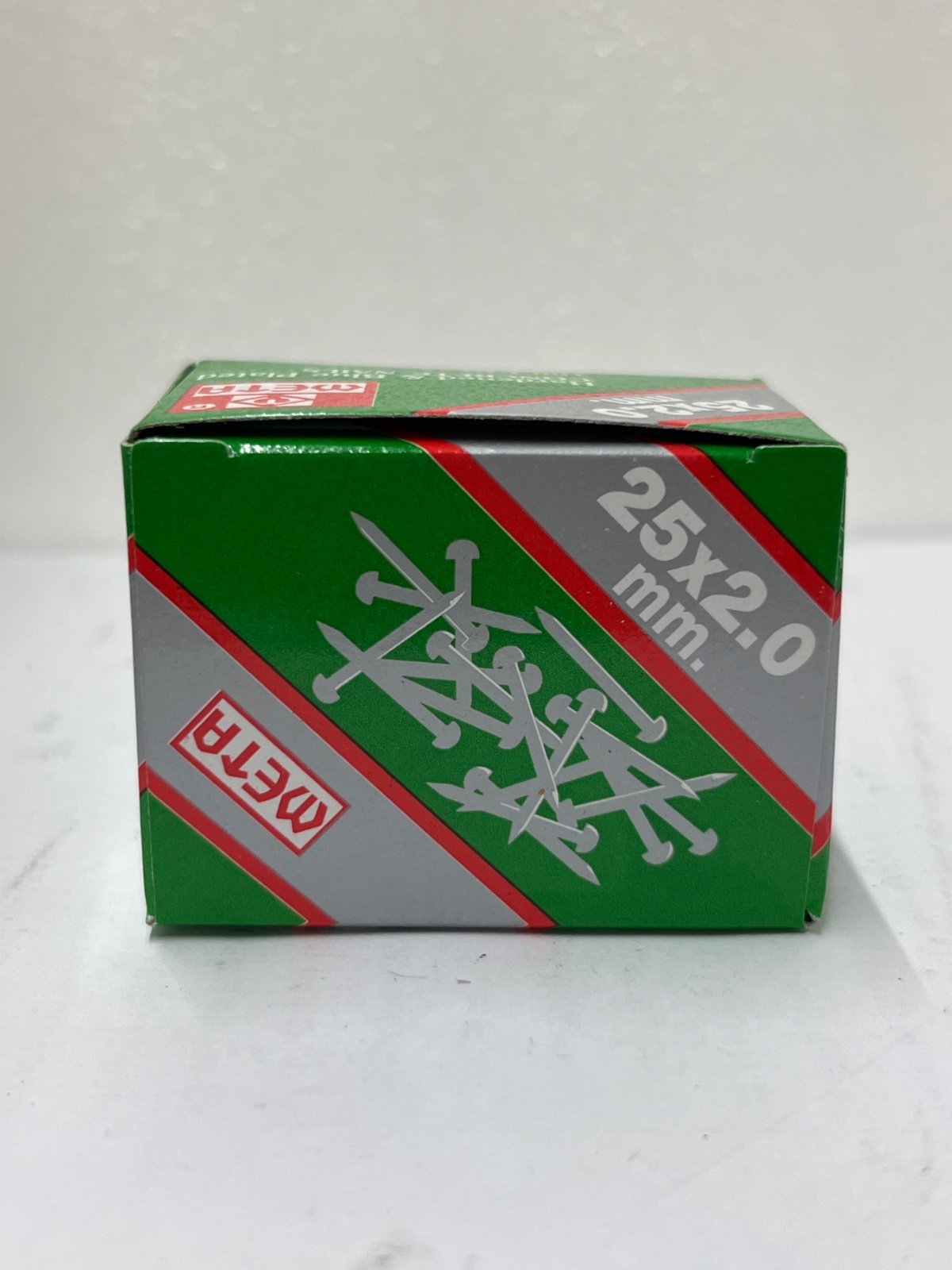 ตะปูคอนกรีตเล็ก 25*2 mm. META กล่องเล็ก (สีขาว)
