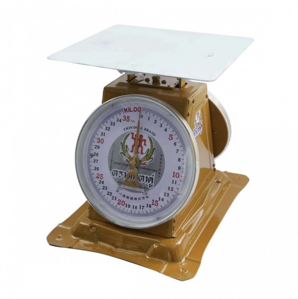 ตาชั่ง 35 กก. ตุ๊กตาคู่ จานแบน
