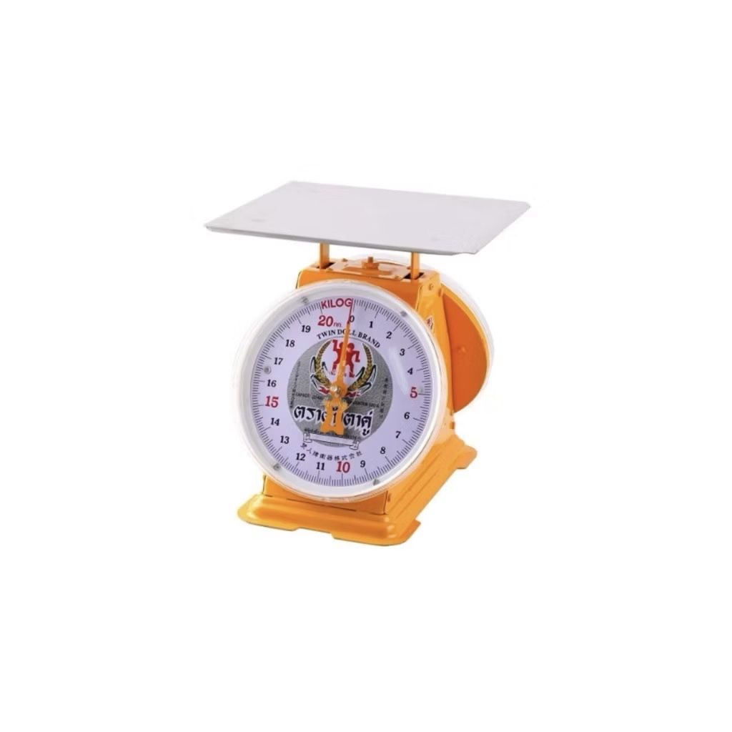 ตาชั่ง 20 กก. ตุ๊กกาคู่ จานแบน