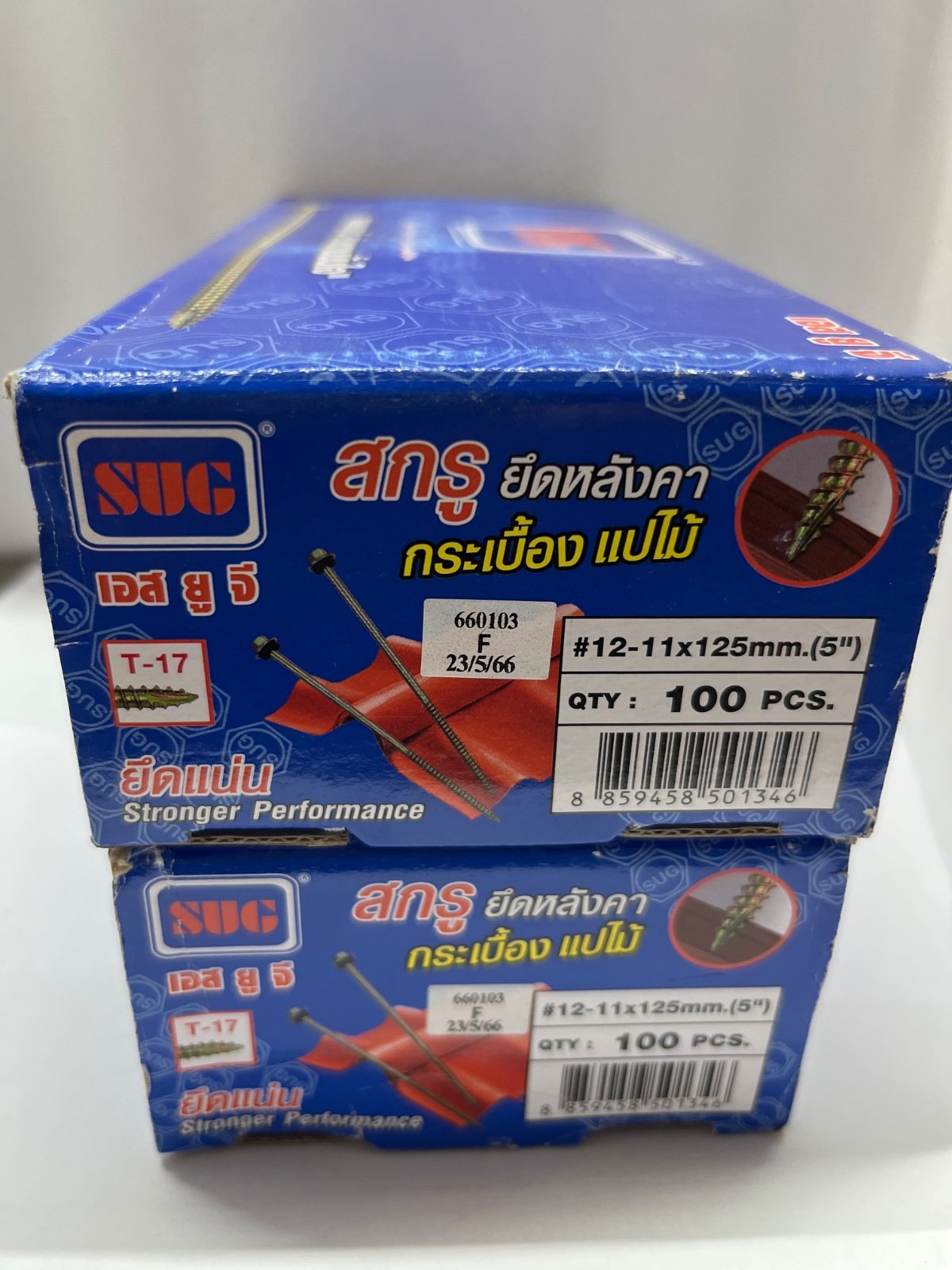 สกรูลอนคู่ SUG แปไม้ #12-11x125 (5") Y/Z