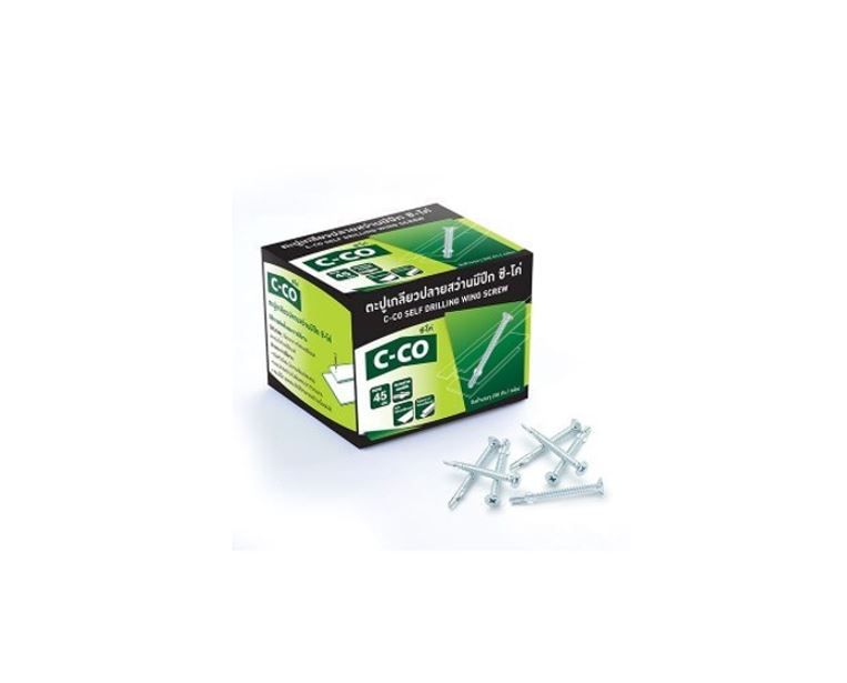ตะปูเกลียวปลายสว่านมีปีก C-CO ยาว 28.5 มม.