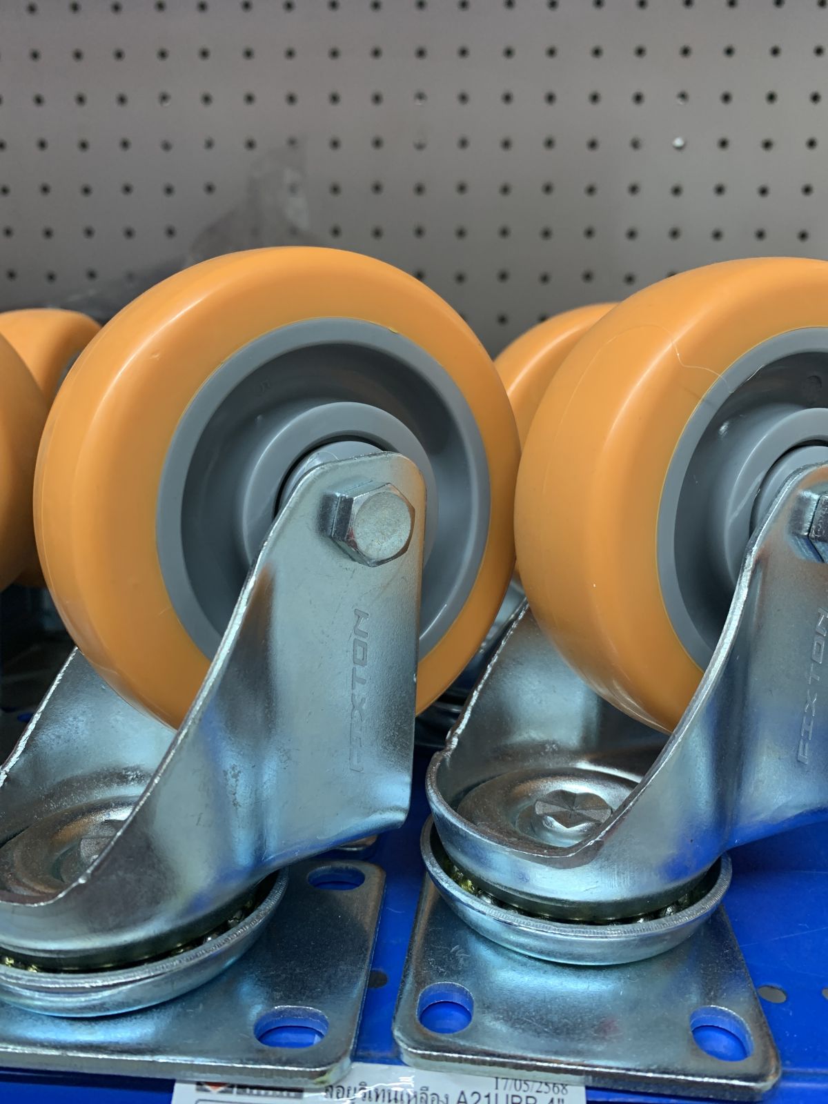 ล้อยูริเทนเหลือง A21UBB 4" เป็น FIXTON+