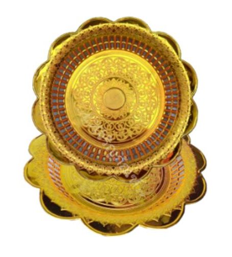 ถาดทองดอกไม้ 28 CM