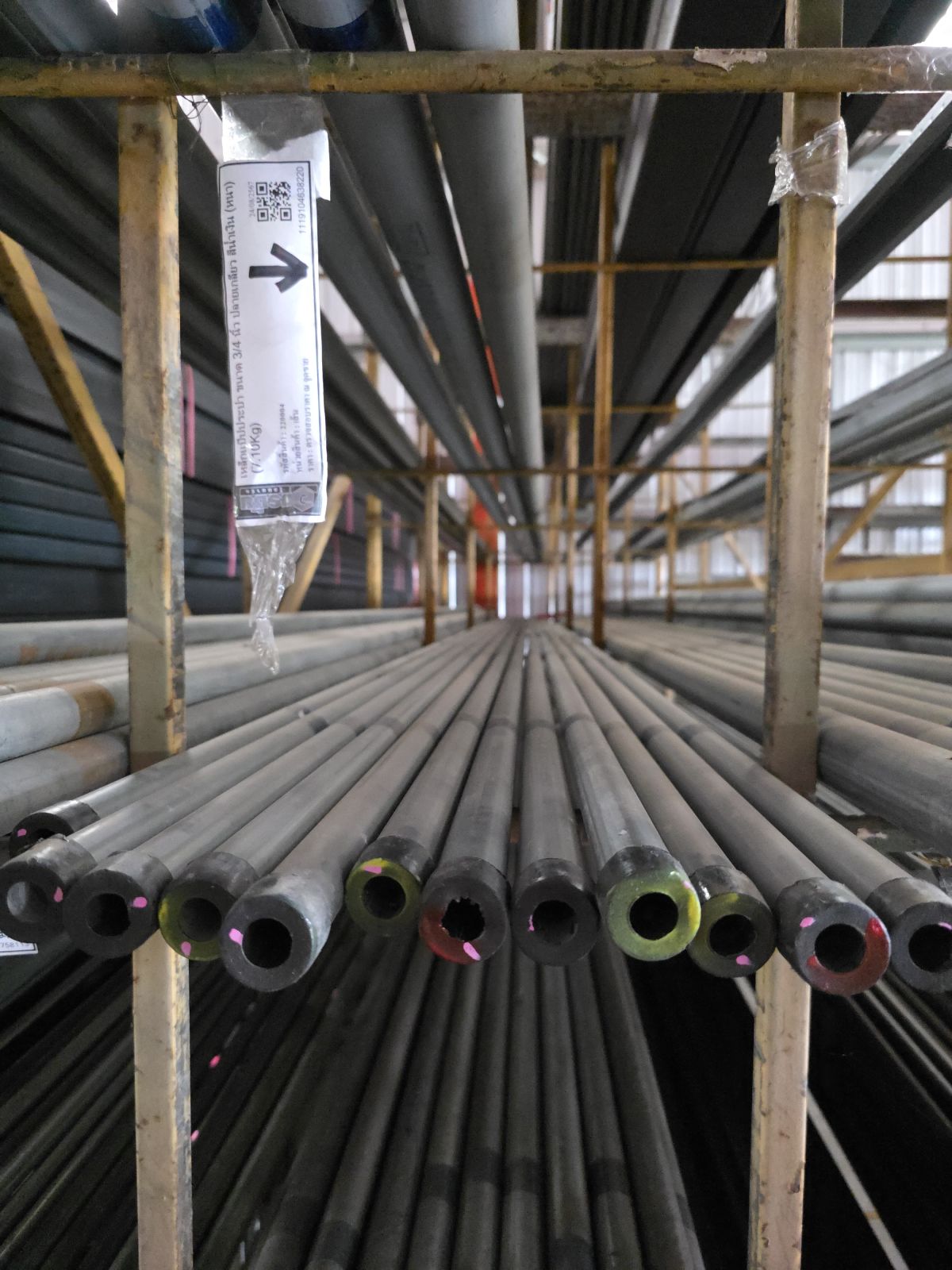 เหล็กแป๊ปประปา ขนาด 3/4 นิ้ว ปลายเกลียว สีน้ำเงิน (หนา) (7.10Kg)