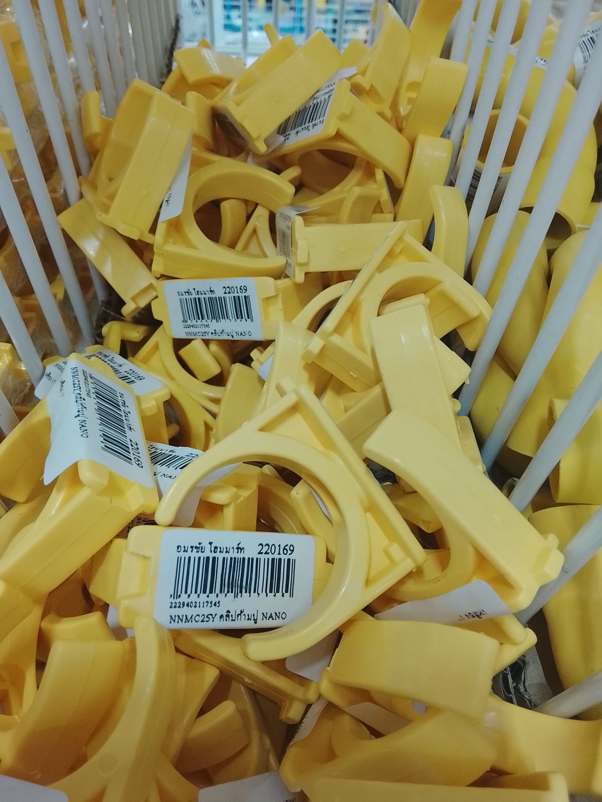 NNMC25Y คลิปก้ามปู NANO เหลือง 1"  