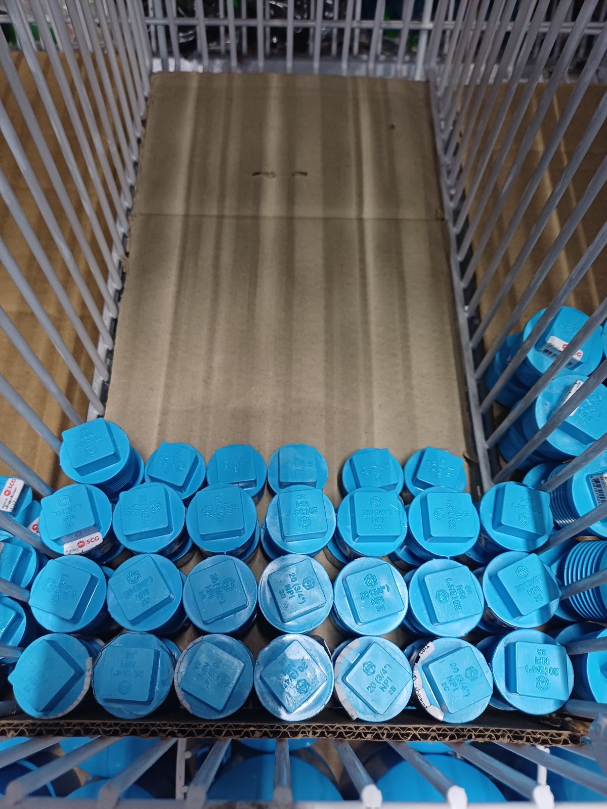 ฝาอุดเกลียวนอก หนา-ฟ้า 3/4" (SCG)