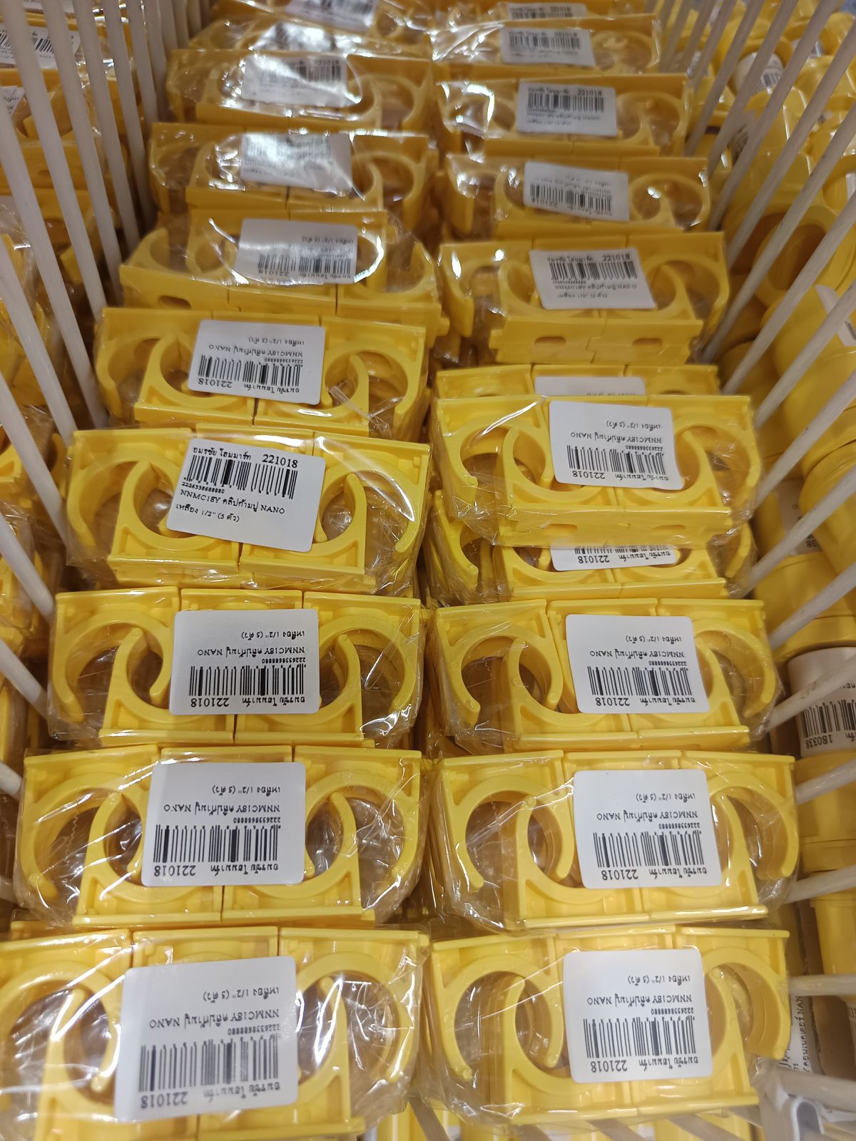 NNMC18Y คลิปก้ามปู NANO เหลือง 1/2" (5 ตัว) 