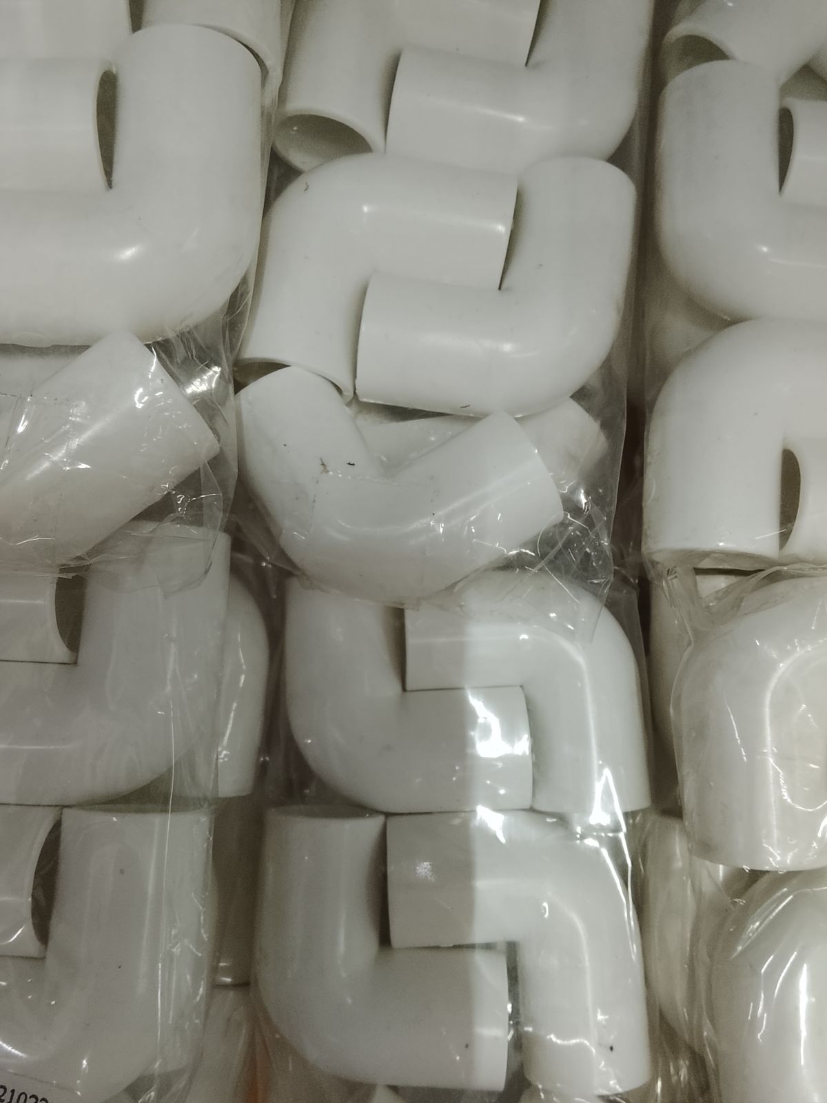 NNBC16W ข้องอ NANO 16 มิล สีขาว (5ตัว) 