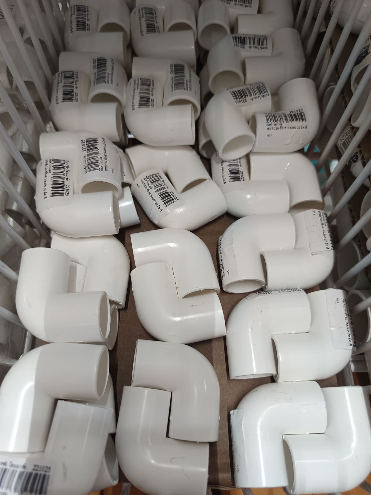 NNBC20 ข้องอ NANO 20 มิล สีขาว