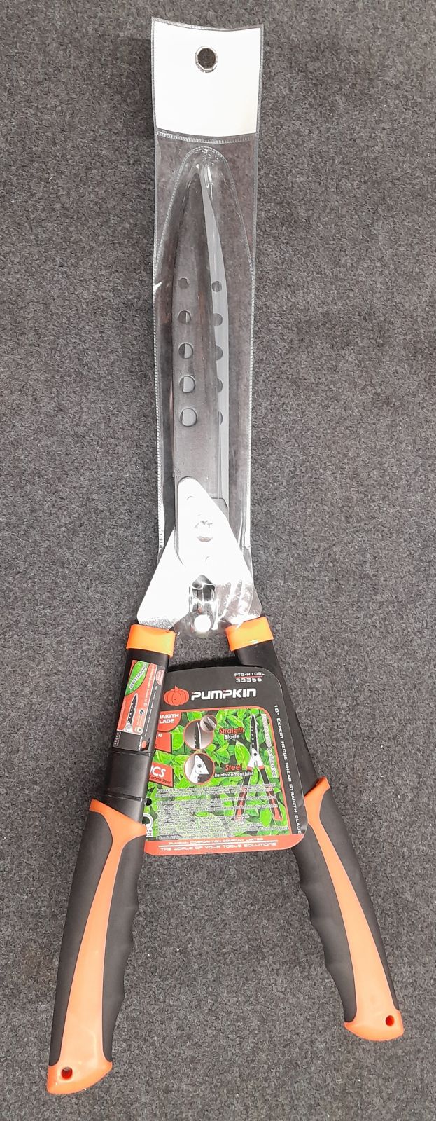 33356 กรรไกรตัดหญ้าคมตรง PUMPKIN PTG-H10SL