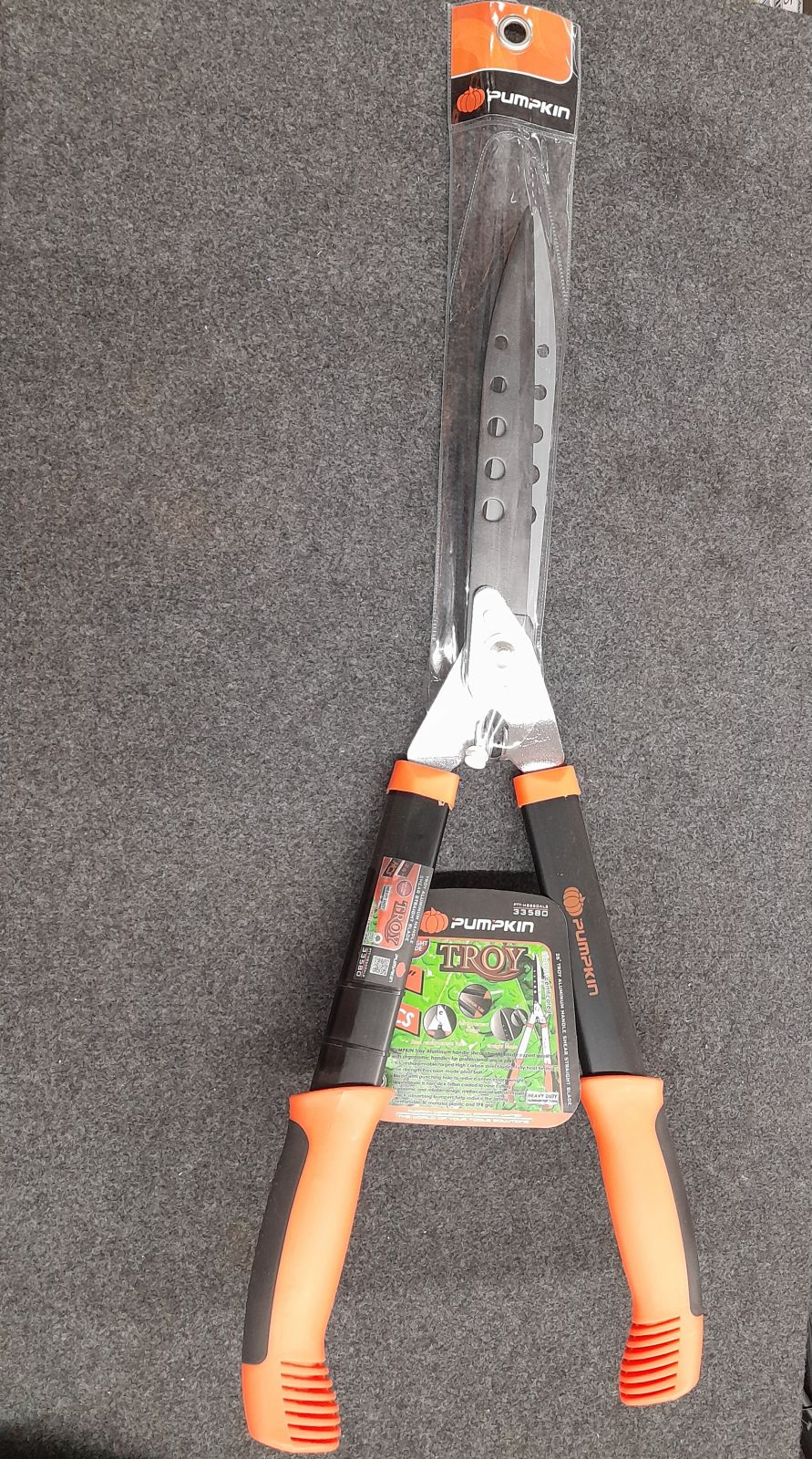 33580  กรรไกรตัดหญ้า ด้ามอลูมิเนียม 26" LIGHTใบตรง PTT-HS660ALS  PUMPKIN