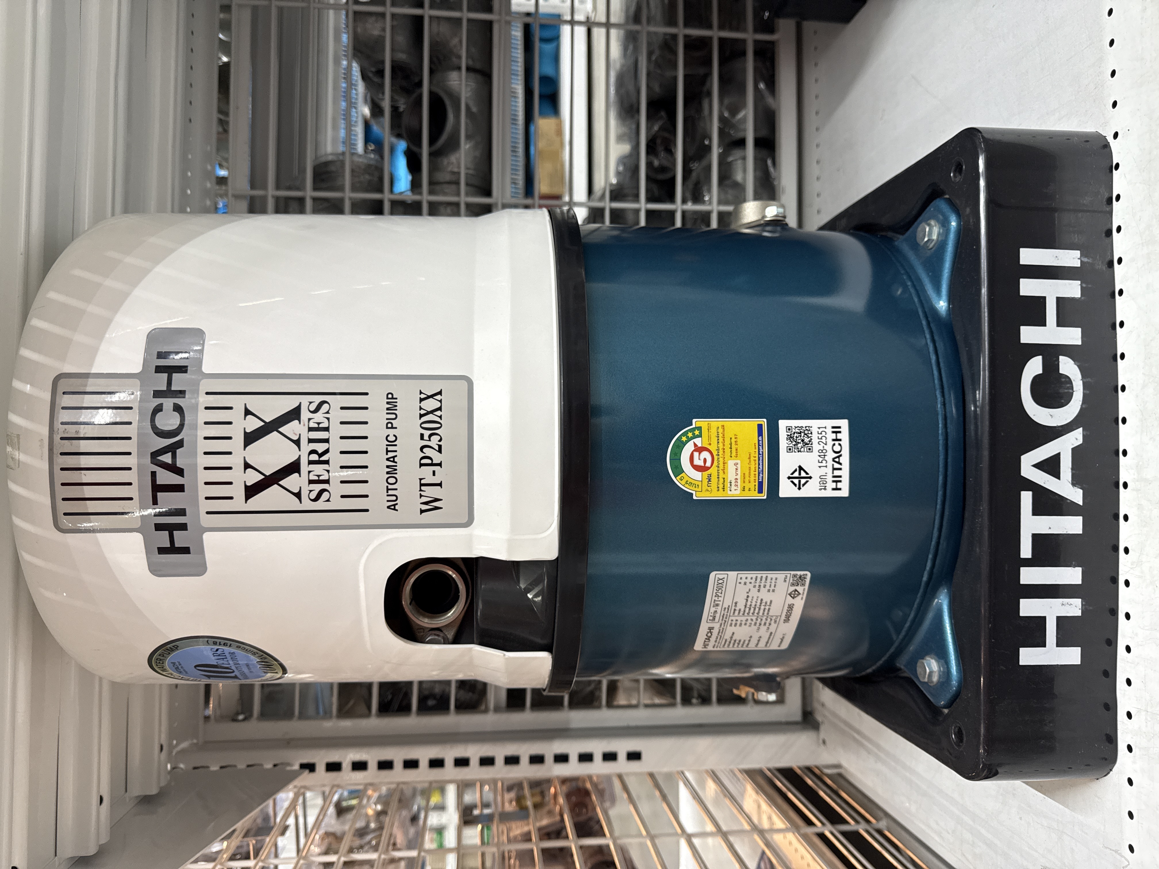 ปั๊มอัตโนมัติ HITACHI 1" WT-P250XX ถังกลม