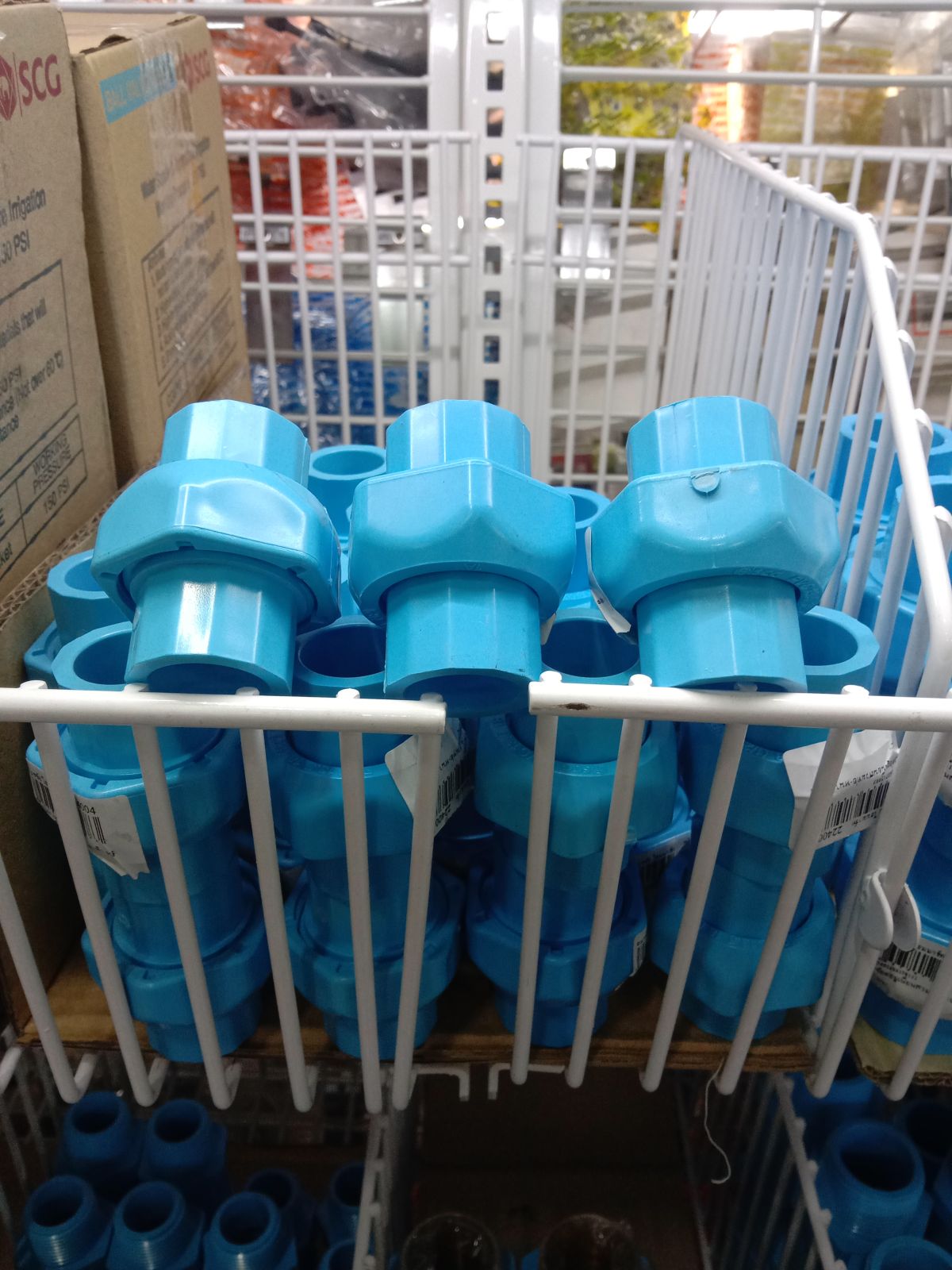 ข้อต่อยูเนี่ยนสวมท่อ-หนา ฟ้า scg 1/2"