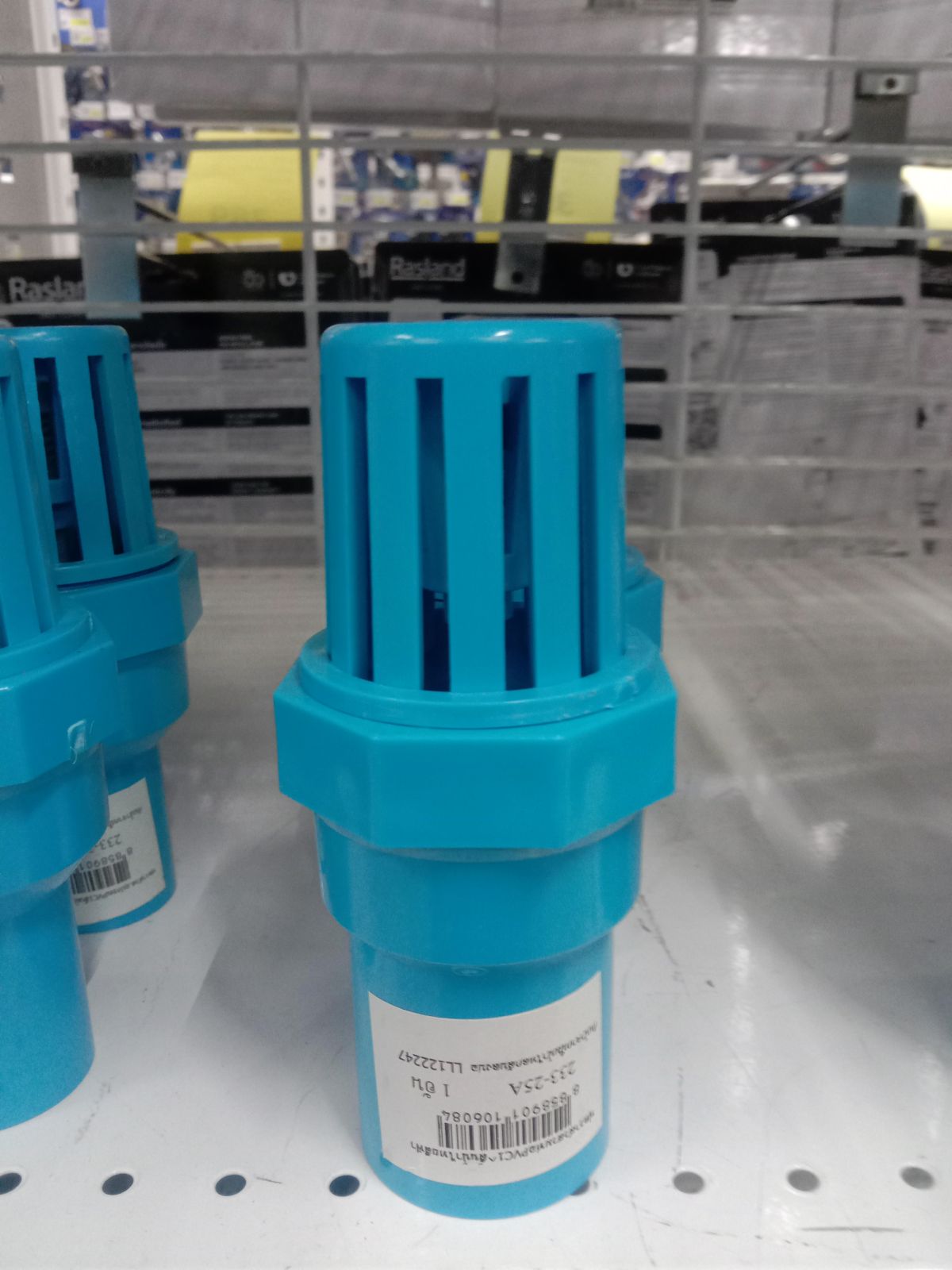 ฟุตวาล์วสวมท่อ PVC 1" ลิ้นน้ำไทย สีฟ้า 233-25A