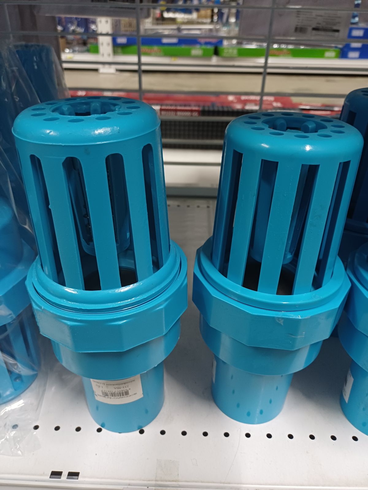 ฟุตวาล์วสวมท่อ PVC 2" ลิ้นน้ำไทย สีฟ้า 233-50A