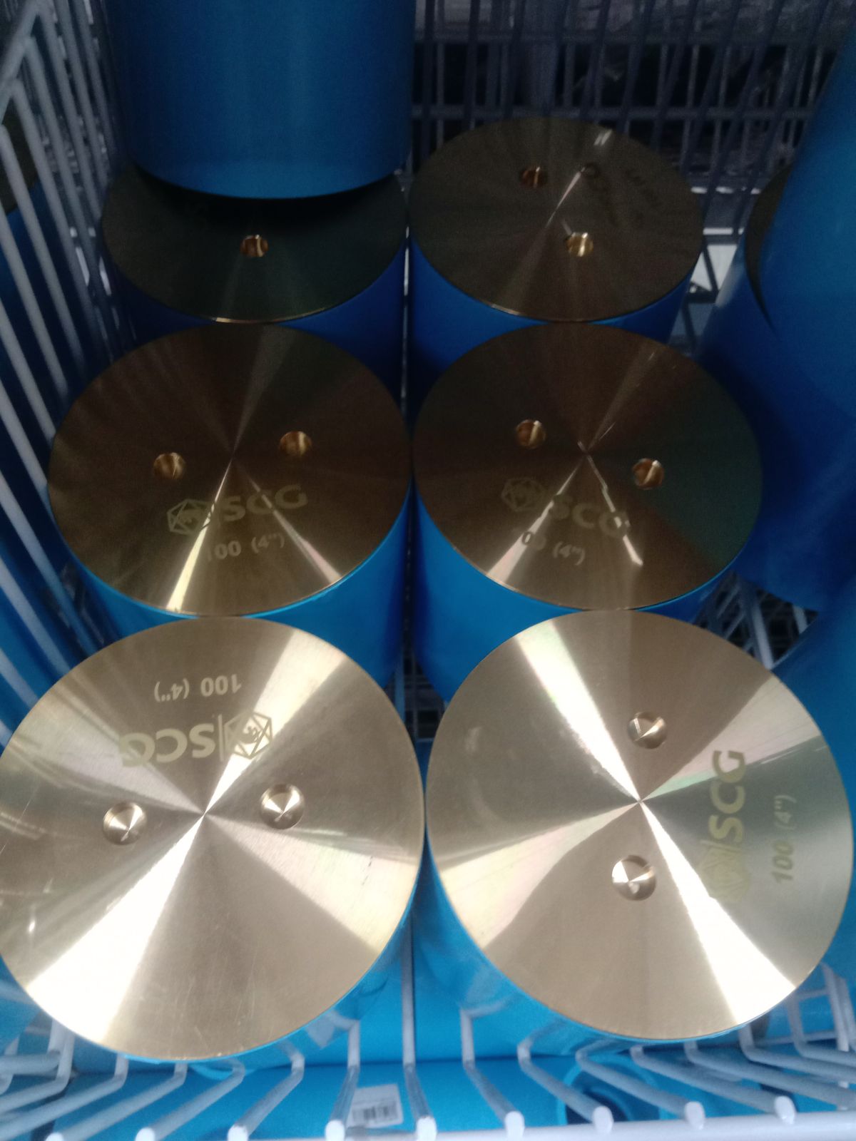 ท่อสั้นฝาปิดเกลียวทองเหลือง-ฟ้า 4" SCG