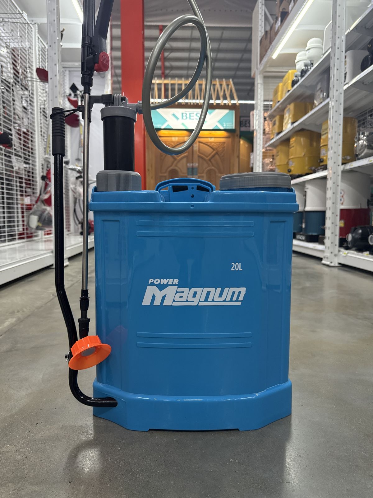 88-10728 เครื่องพ่นยาโยก Magnum 20L สีฟ้า/ด้ามพ่นพลาสติก