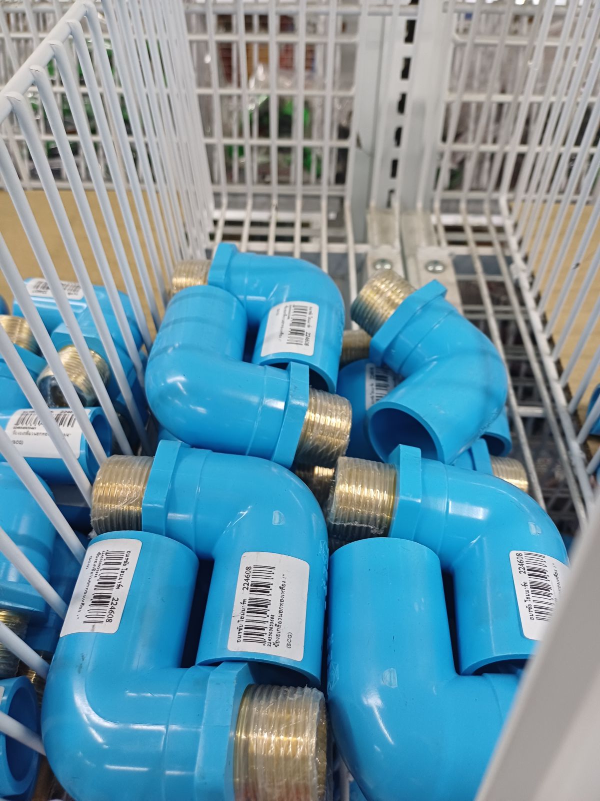 ข้องอเกลียวนอกทองเหลือง 1" (SCG)