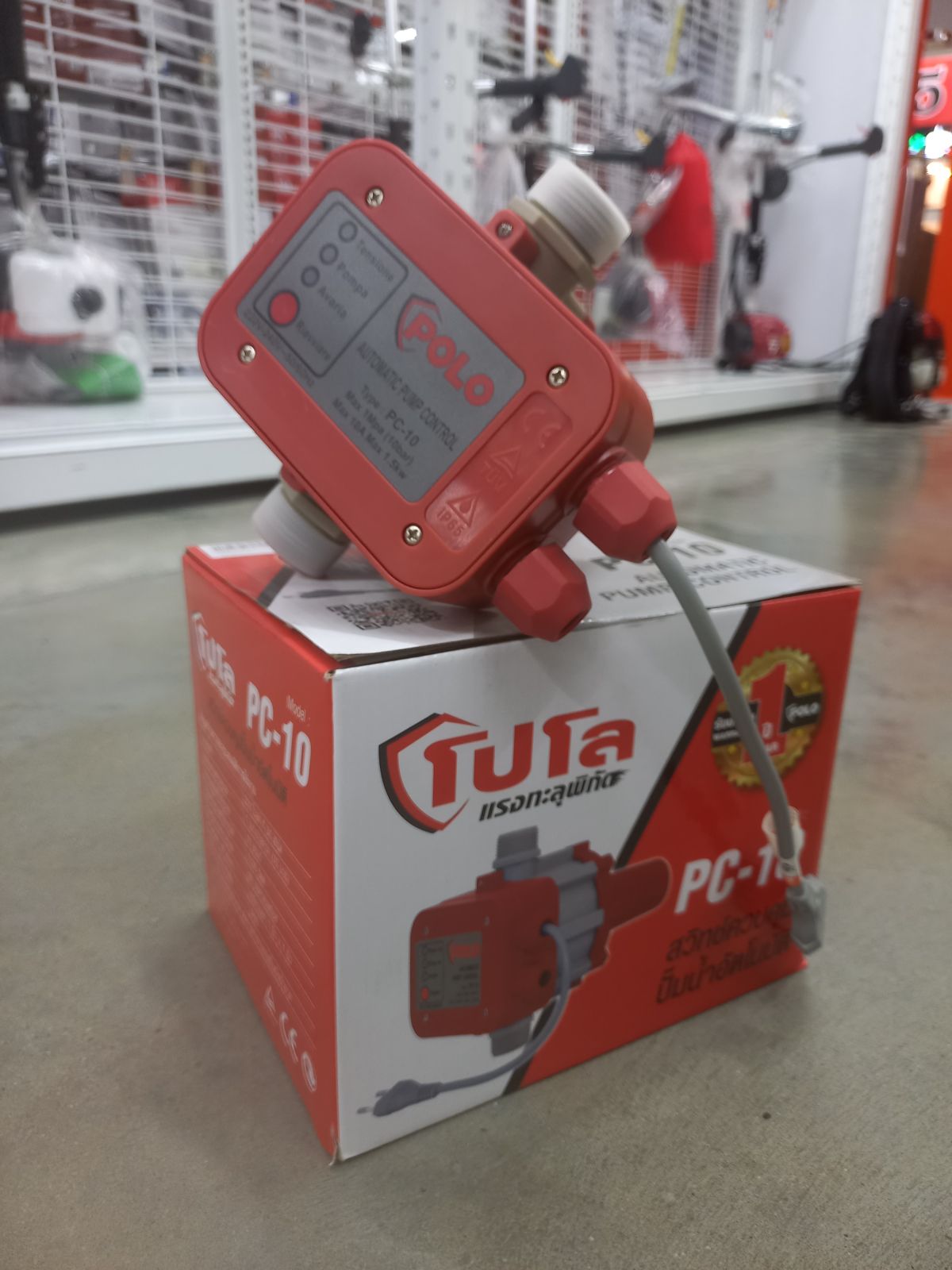 สวิทช์ควบคุมปั๊มน้ำอัตโนมัติไม่มีเกจ POLO PC-10