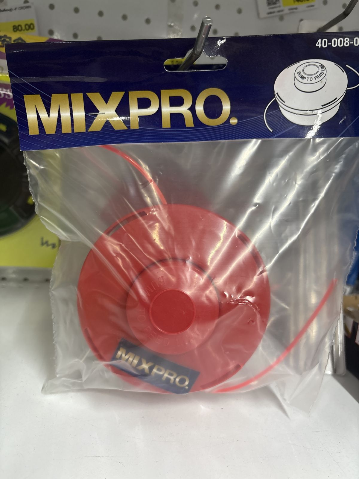 ตลับสายเอ็นตัดหญ้าเหลี่ยม ยาว 25 ซม. 10นิ้ว mixpro