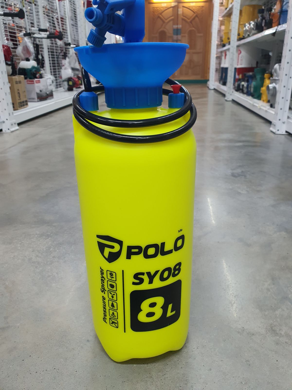 ถังพ่นยา มือโยกสีเหลือง P113-SY08 POLO(SPRAYER) ขนาด8L